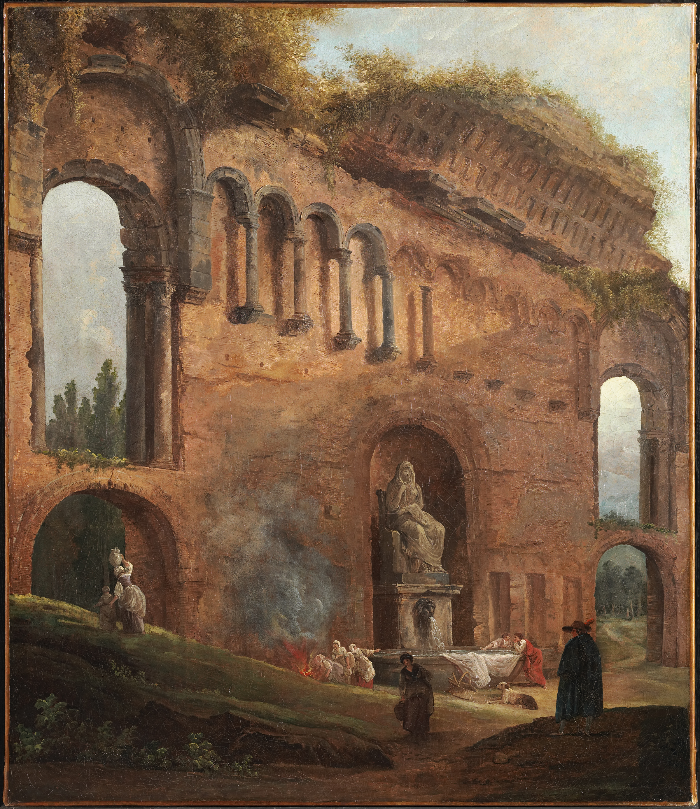 Roman Ruins with Laundresses